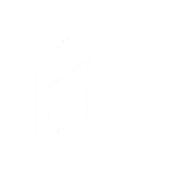 Barn Store logo in all white