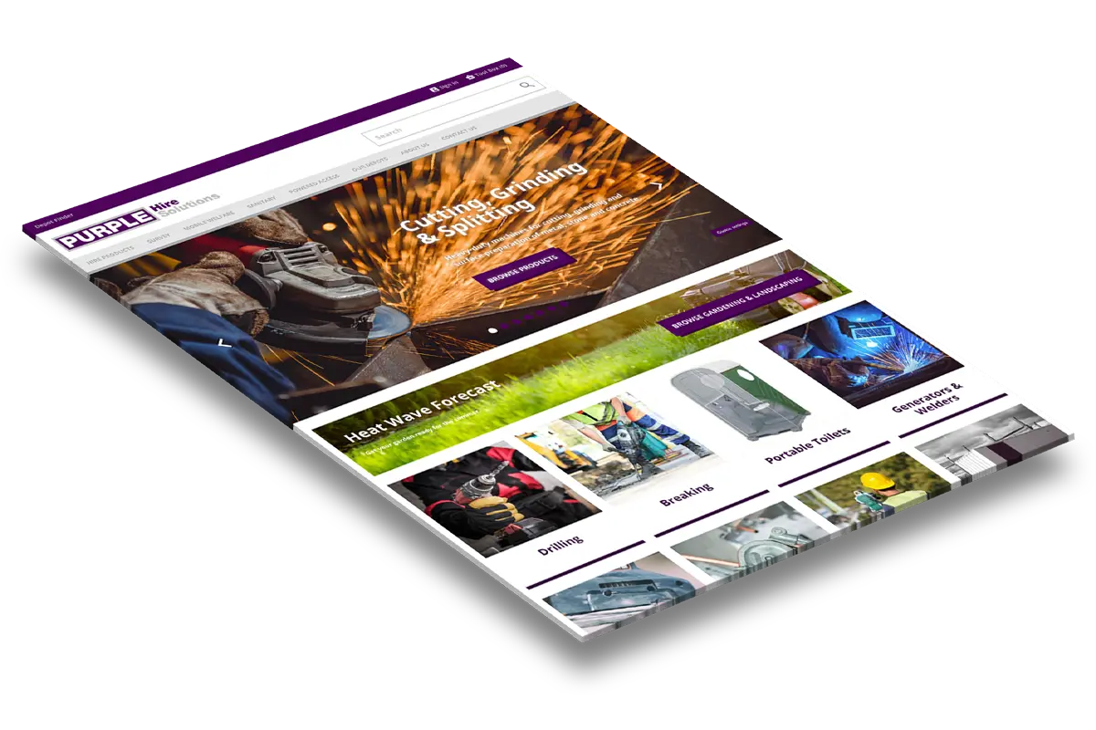 Website design for Purple Hire Solutions