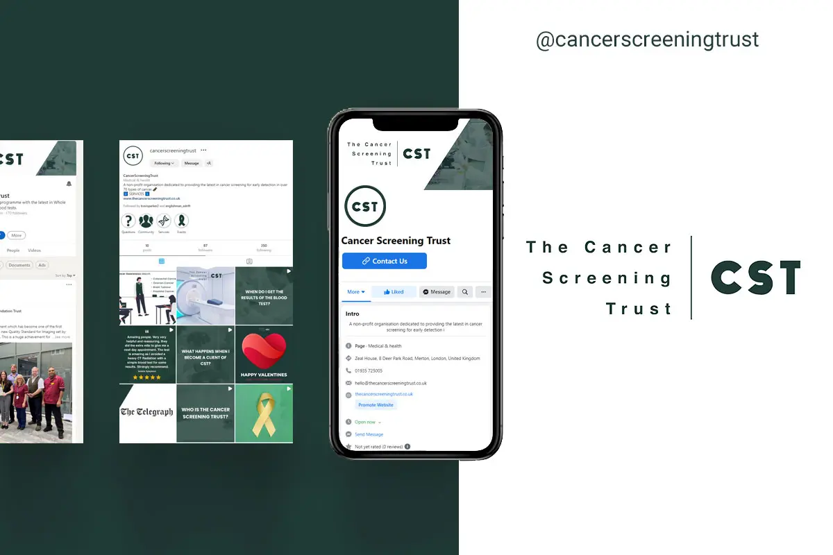 TP Creates manage the social media marketing for the Cancer Sreening Trust (CST)
